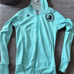 Adidas Boston Marathon Women's Light AquaFull-Zip Jacket